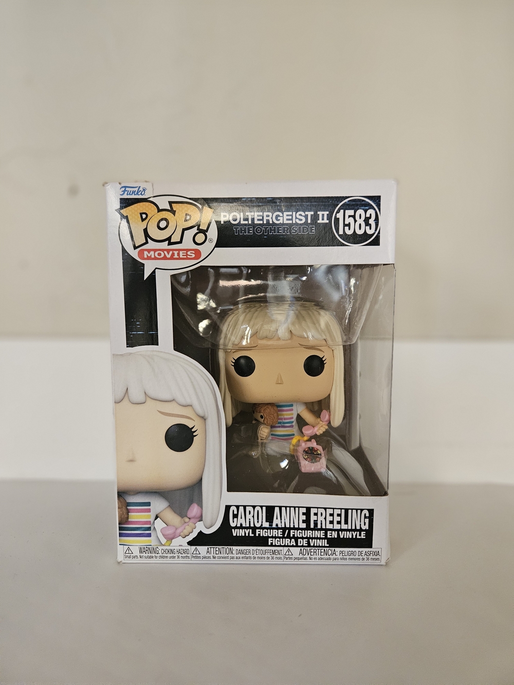 Funko POP! Carol Anne Freeling Figure - Blonde with Multicolor Outfit # 1583